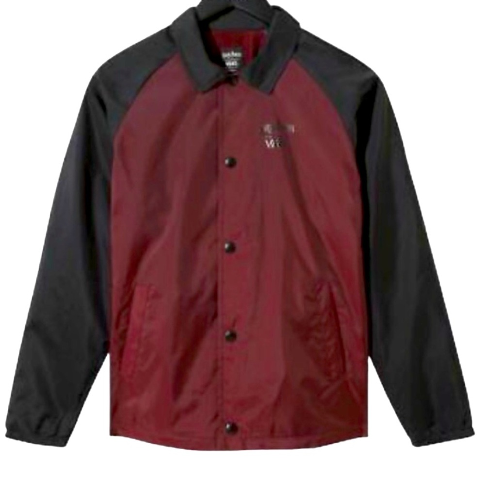 ••VANS Harry Potter Jacket Torrey Windbreaker NWOT Size Large Kids Maroon Black